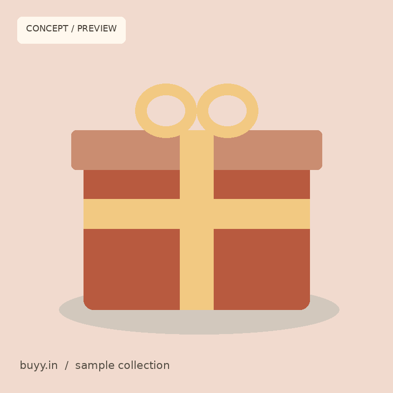 Concept illustration of a gift box